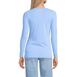 Baumwolle/Modal-Shirt mit Ballett-Ausschnitt für Damen