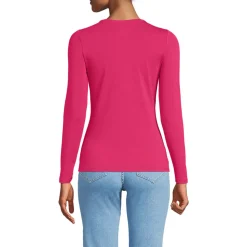 Baumwolle/Modal-Shirt mit Ballett-Ausschnitt für Damen