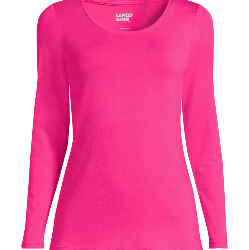 Baumwolle/Modal-Shirt mit Ballett-Ausschnitt für Damen