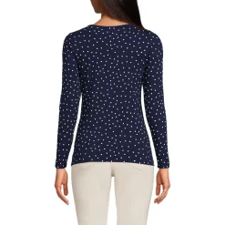 Baumwolle/Modal-Shirt mit Ballett-Ausschnitt für Damen