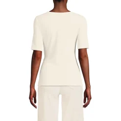 Baumwolle/Modal-Shirt mit Bindeschleife für Damen