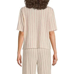 Baumwoll/Leinenmix-Shirt für Damen