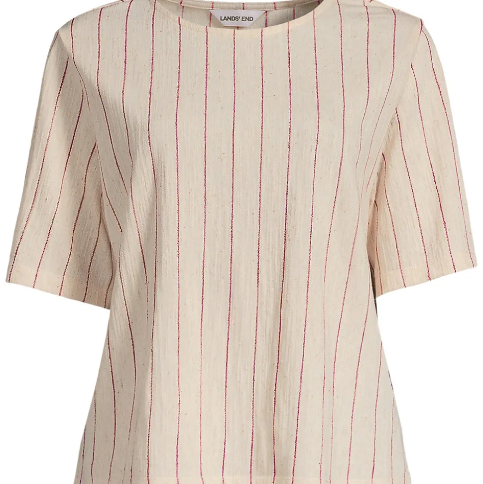 Baumwoll/Leinenmix-Shirt für Damen