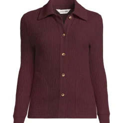 Baumwollmix-Jacke im Waffelstrick für Damen