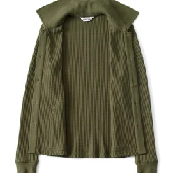 Baumwollmix-Jacke im Waffelstrick für Damen