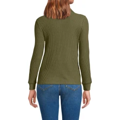Baumwollmix-Jacke im Waffelstrick für Damen