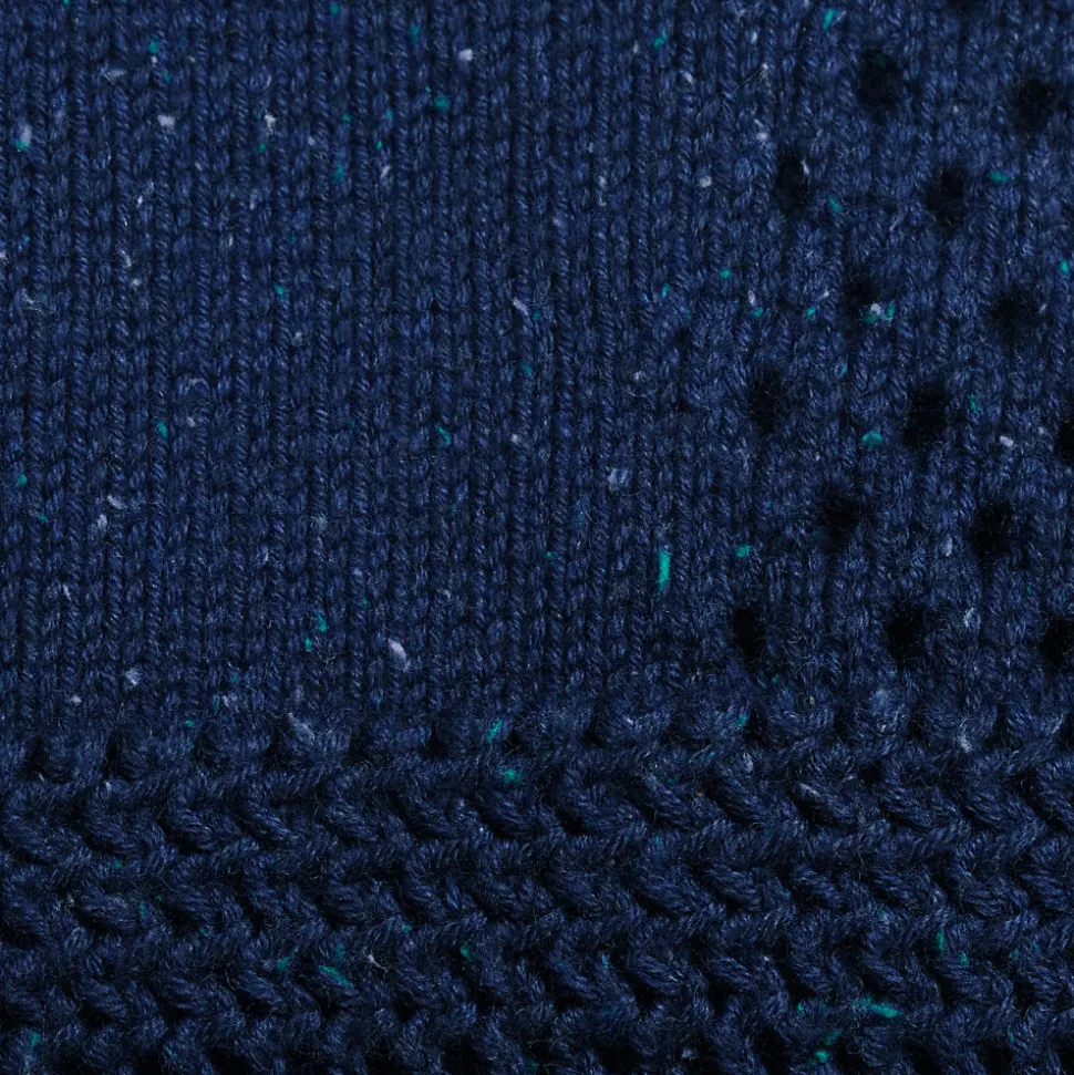 Baumwoll-Zippercardigan mit großem Kragen DRIFTER für Damen