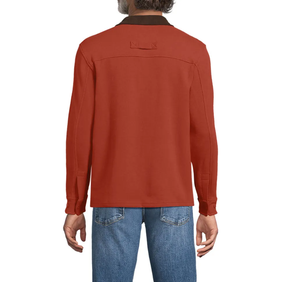 Bedford-Polopullover mit Reißverschluss für Herren
