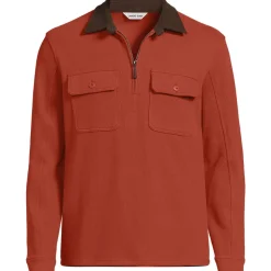 Bedford-Polopullover mit Reißverschluss für Herren