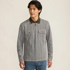 Bedford-Polopullover mit Reißverschluss für Herren