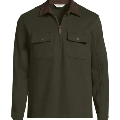 Bedford-Polopullover mit Reißverschluss für Herren