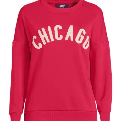 Beflocktes Sweatshirt für Damen
