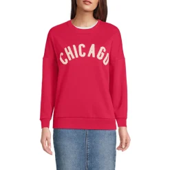 Beflocktes Sweatshirt für Damen