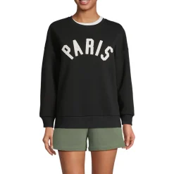 Beflocktes Sweatshirt für Damen