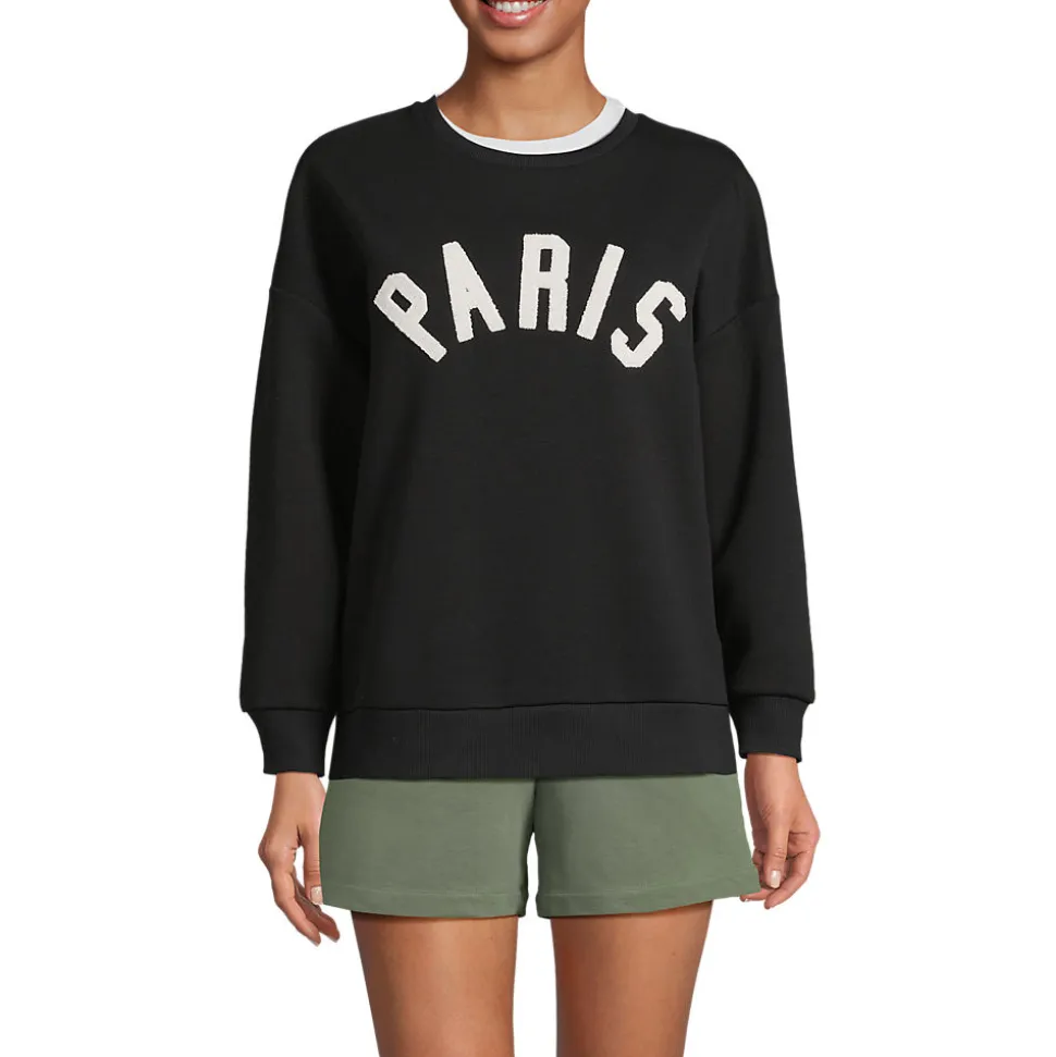 Beflocktes Sweatshirt für Damen