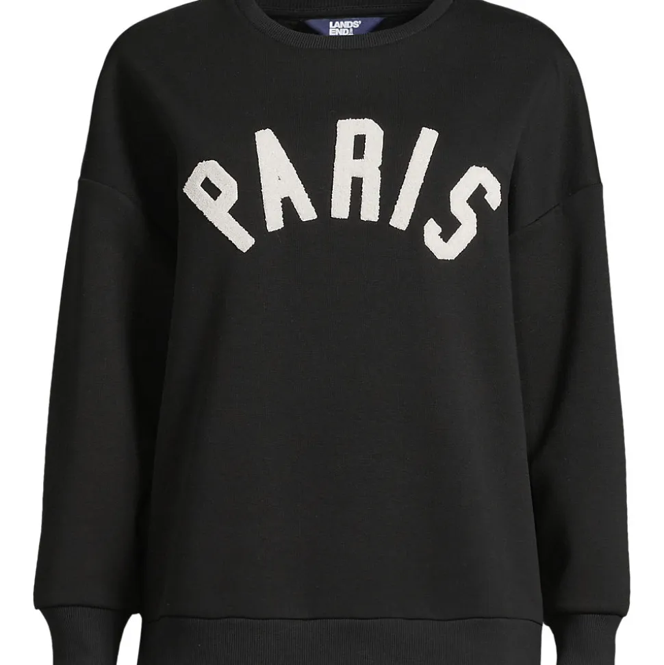 Beflocktes Sweatshirt für Damen