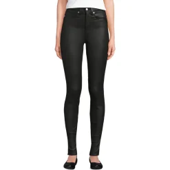 Beschichtete Skinny Jeans High Waist für Damen