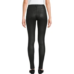 Beschichtete Skinny Jeans High Waist für Damen