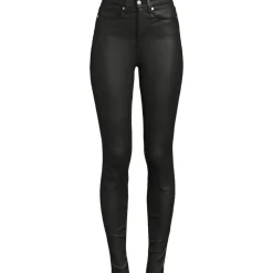 Beschichtete Skinny Jeans High Waist für Damen