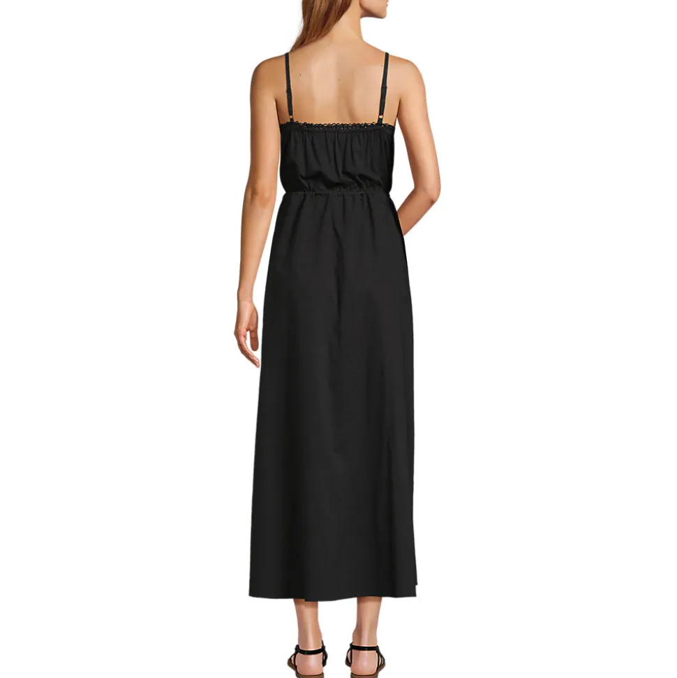 Besticktes Baumwollkleid für Damen