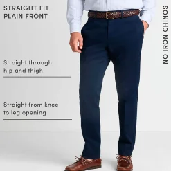 Bügelleichte Chino für Herren, Straight Fit