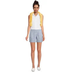 Bügelleichte ärmellose Hemdbluse für Damen