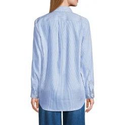 Bügelleichtes Langarmhemd im Boyfriend-Look für Damen