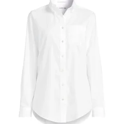Bügelleichtes Langarmhemd im Boyfriend-Look für Damen