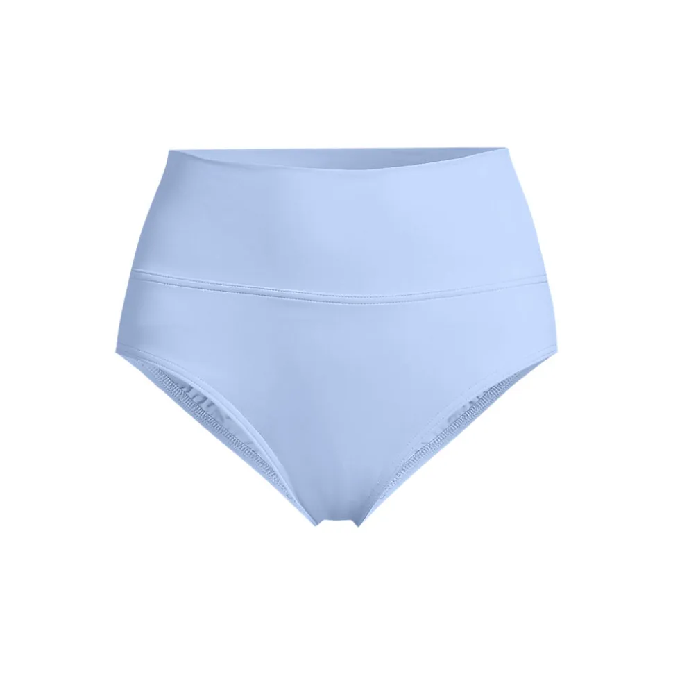 Bikinihose zum Umschlagen, High Waist, für Damen