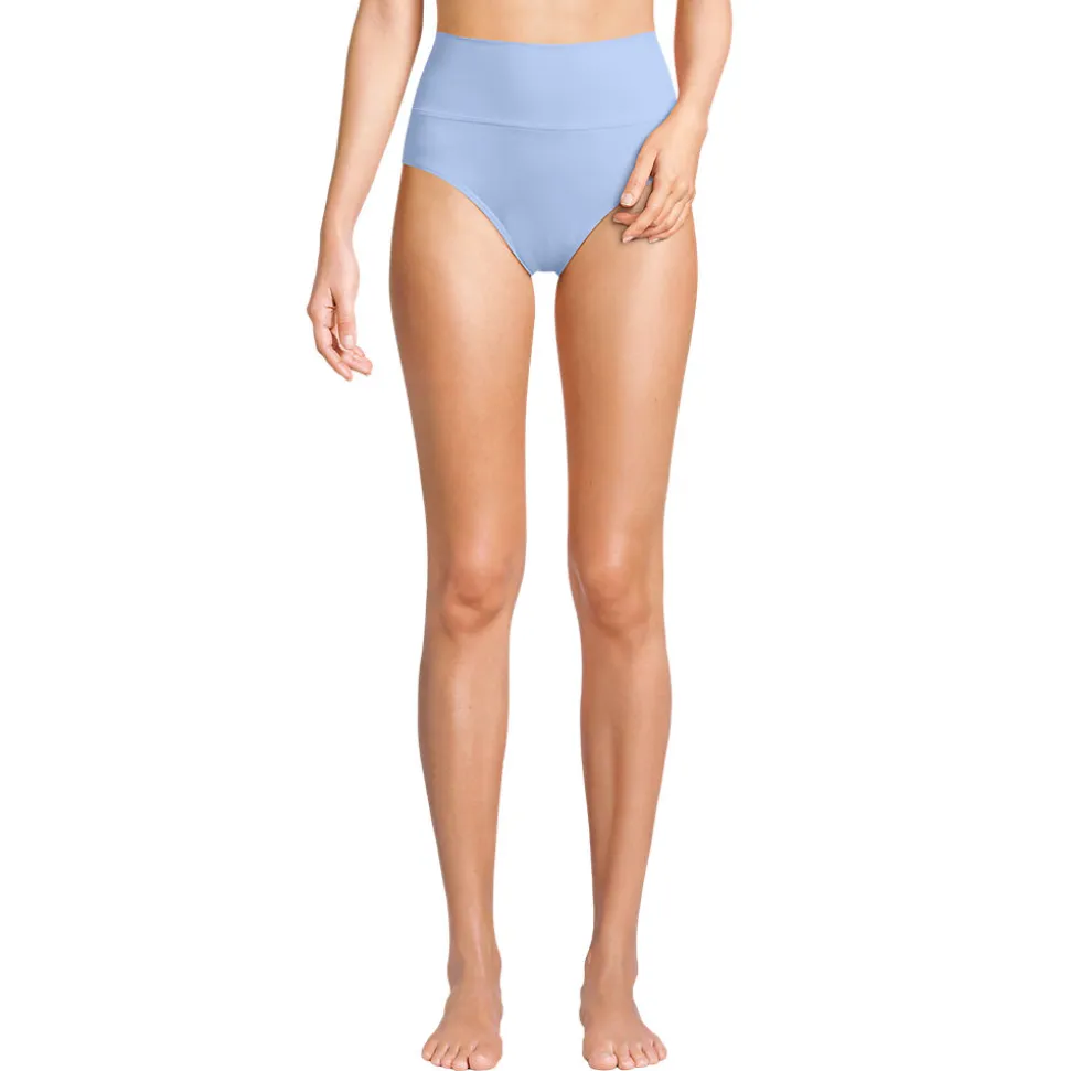 Bikinihose zum Umschlagen, High Waist, für Damen