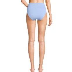 Bikinihose zum Umschlagen, High Waist, für Damen