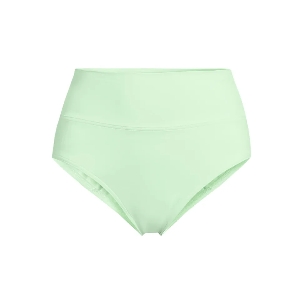 Bikinihose zum Umschlagen, High Waist, für Damen