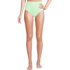 Bikinihose zum Umschlagen, High Waist, für Damen
