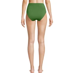 Bikinihose zum Umschlagen, High Waist, für Damen