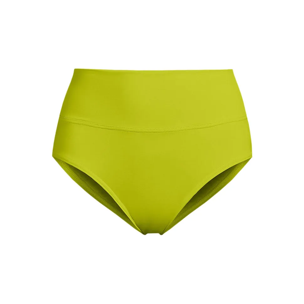 Bikinihose zum Umschlagen, High Waist, für Damen