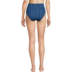 Bikinihose zum Umschlagen, High Waist, für Damen