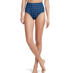 Bikinihose zum Umschlagen, High Waist, für Damen