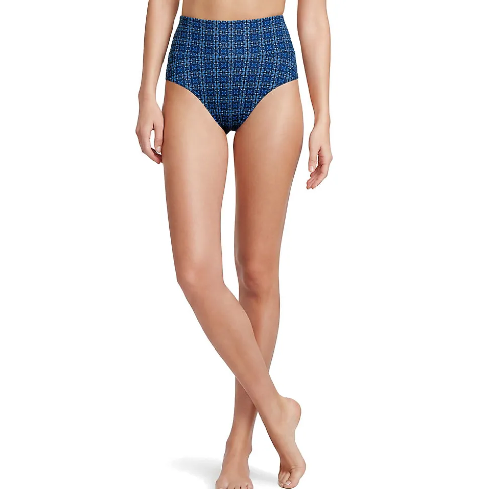 Bikinihose zum Umschlagen, High Waist, für Damen