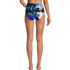 Bikinihose zum Umschlagen, High Waist, für Damen