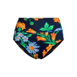Bikinihose zum Umschlagen, High Waist, für Damen