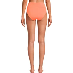 Bikinihose zum Umschlagen, High Waist, für Damen