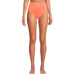 Bikinihose zum Umschlagen, High Waist, für Damen