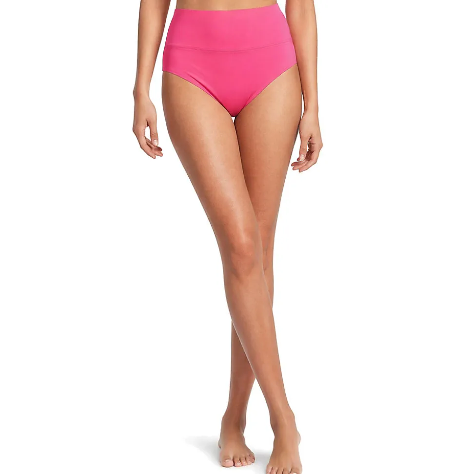 Bikinihose zum Umschlagen, High Waist, für Damen
