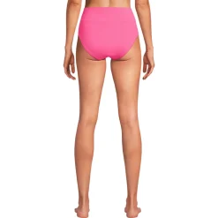 Bikinihose zum Umschlagen, High Waist, für Damen