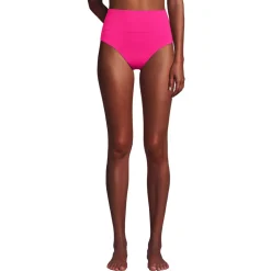 Bikinihose zum Umschlagen, High Waist, für Damen