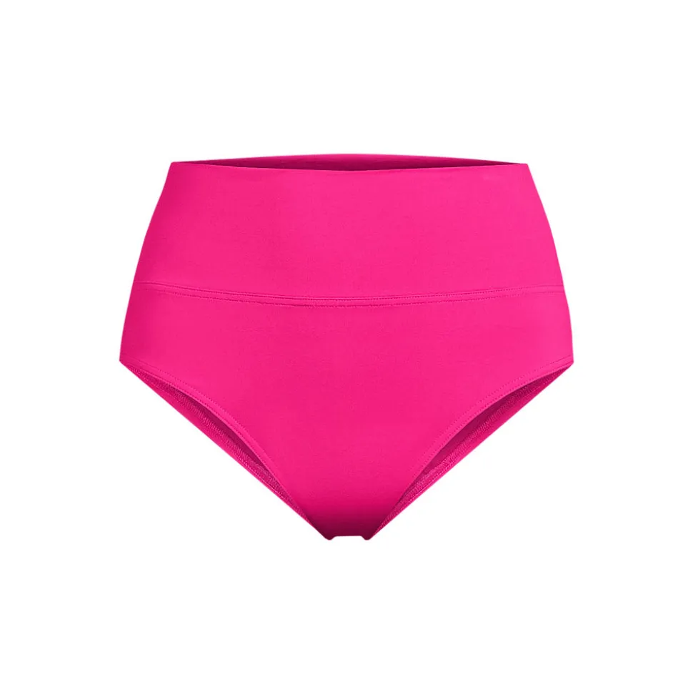 Bikinihose zum Umschlagen, High Waist, für Damen