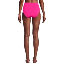 Bikinihose zum Umschlagen, High Waist, für Damen