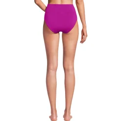 Bikinihose zum Umschlagen, High Waist, für Damen