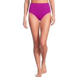 Bikinihose zum Umschlagen, High Waist, für Damen