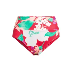 Bikinihose zum Umschlagen, High Waist, für Damen